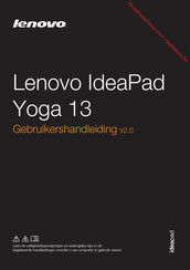 Lenovo IdeaPad Yoga 13 Gebruikershandleiding