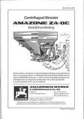 Amazone ZA-OC Series Bedrijfshandleiding