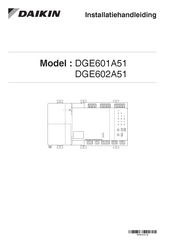 Daikin DGE601A51 Installatiehandleiding