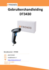 Dtronic DT3430 Gebruikershandleiding