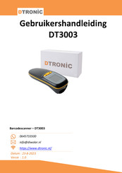 Dtronic DT3003 Gebruikershandleiding