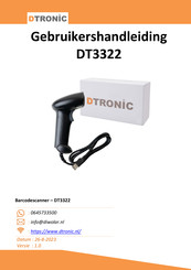 Dtronic DT3322 Gebruikershandleiding