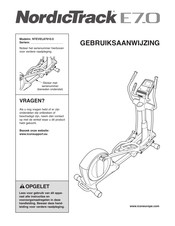 NordicTrack NTEVEL87910.0 Gebruiksaanwijzing