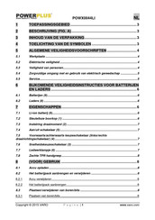 Powerplus POWX0044LI Gebruiksaanwijzing