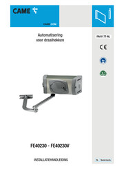 CAME FE40230V Installatiehandleiding