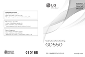 LG GD550 Gebruikershandleiding