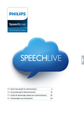 Philips SpeechLive SMP3800 Snelstartgids