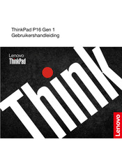 Lenovo ThinkPad P16 Gen 1 LTE Gebruikershandleiding