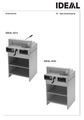 IDEAL 4215 Gebruiksaanwijzing