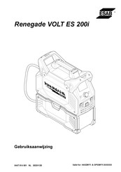 ESAB Renegade VOLT ES 200i Gebruiksaanwijzing