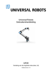 Universal Robots UR30 Gebruikershandleiding