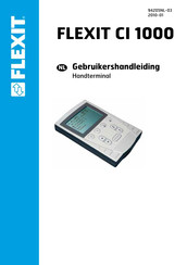 Flexit CI 1000 Gebruikershandleiding