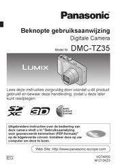 Panasonic Lumix DMC-TZ35 Beknopte Gebruiksaanwijzing