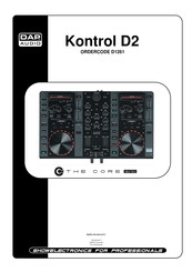 DAP Audio Kontrol D2 Gebruikershandleiding