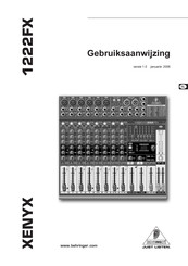 Behringer XENYX 1222FX Gebruiksaanwijzing