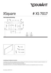 Duravit XSquare XS 7017 Montagehandleiding