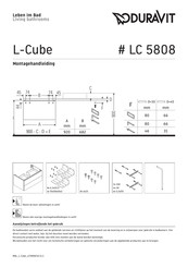 Duravit L-Cube LC 5808 Montagehandleiding
