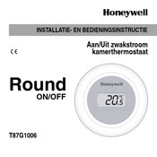 Honeywell T87G1006 Installatie- En Bedieningsinstructies