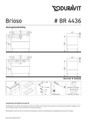 Duravit Brioso BR 4436 Montagehandleiding