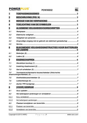 Powerplus POWX0032 Gebruiksaanwijzing