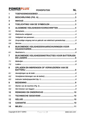 Powerplus POWDPG7530 Gebruiksaanwijzing