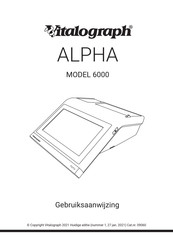 Vitalograph ALPHA 6000 Gebruiksaanwijzing