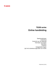 Canon TS200 Series Online Handleiding