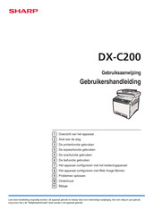 Sharp DX-C200 Gebruiksaanwijzing