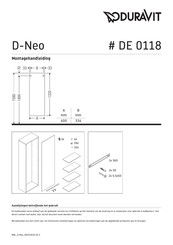 Duravit D-NeoDE 0118 Montagehandleiding