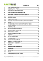 Powerplus Garden POW6011P Handleiding