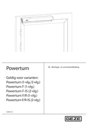 GEZE Powerturn Series Montage- En Servicehandleiding