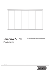 GEZE Slimdrive SL NT Montage- En Servicehandleiding