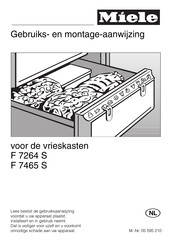 Miele F 7465 S Gebruiks- En Montage-Aanwijzing