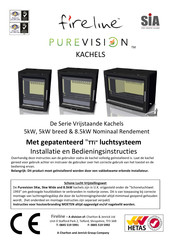 Fireline PUREVISION 5kW Installatie- En Bedieningsinstructies