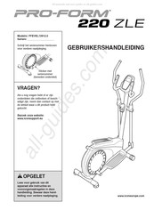 Pro-Form PFEVEL72912.0 Gebruikershandleiding