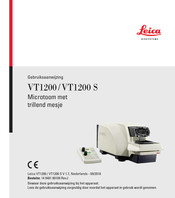 Leica VT1200 Gebruiksaanwijzing