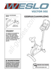 Weslo WLEVEX24920 Gebruiksaanwijzing