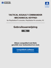 HORI Tactical Assault Commander Gebruiksaanwijzing