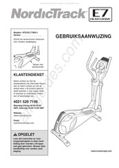 NordicTrack E7 REAR DRIVE Gebruiksaanwijzing