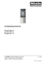 Miele professional PLW 6111 Installatieschema