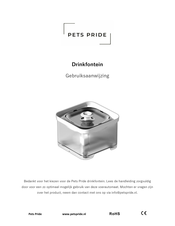 Pets Pride Drinkfontein Gebruiksaanwijzing