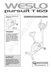 Weslo pursuit T169 Gebruiksaanwijzing