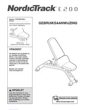 NordicTrack NTEVBE1998.0 Gebruiksaanwijzing