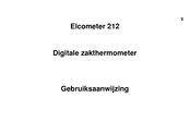 Elcometer 212 Gebruiksaanwijzing