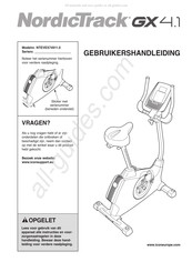 NordicTrack NTEVEX74911.0 Gebruikershandleiding