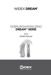 Widex DREAM D9 Series Gebruiksaanwijzing