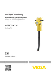 Vega FIBERTRAC 31 Beknopte Handleiding