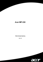 Acer MP-330 Gebruiksaanwijzing