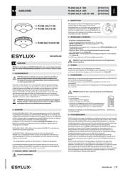 ESYLUX PD-ATMO 360i/8 O AUX 30 V KNX Handleiding