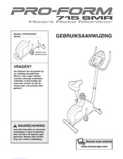 Pro-Form PFEVEX24040 Gebruiksaanwijzing